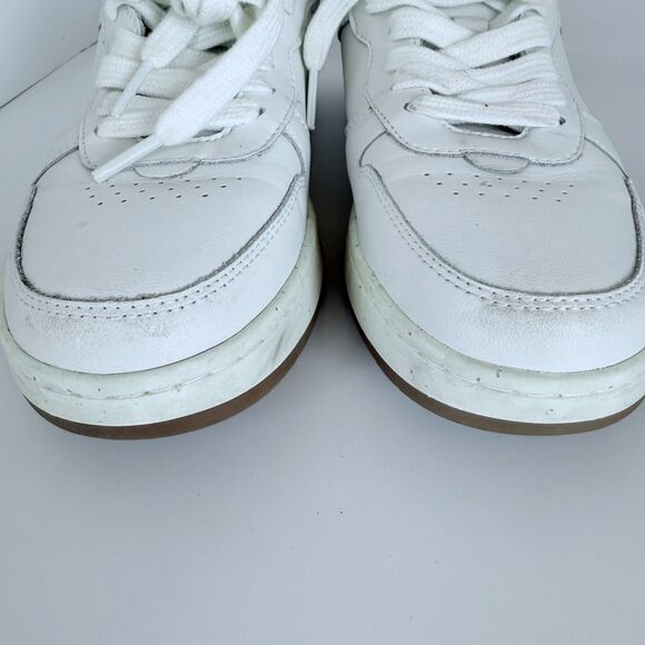 NWOB Madewell Women's Lace Up Court Sneakers in White Leather Size 8 - Picture 10 of 15